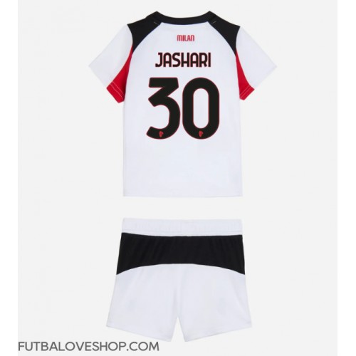 Dres AC Milan Ardon Jashari #30 Preč pre deti 2025-26 Krátky Rukáv (+ trenírky)